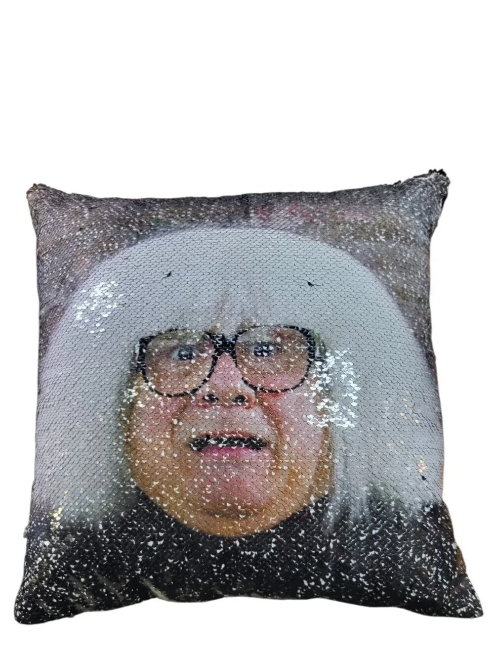 Magic Sequin-Reveal Square Couch Pillows - Danny DeVito/Frank Reynolds
